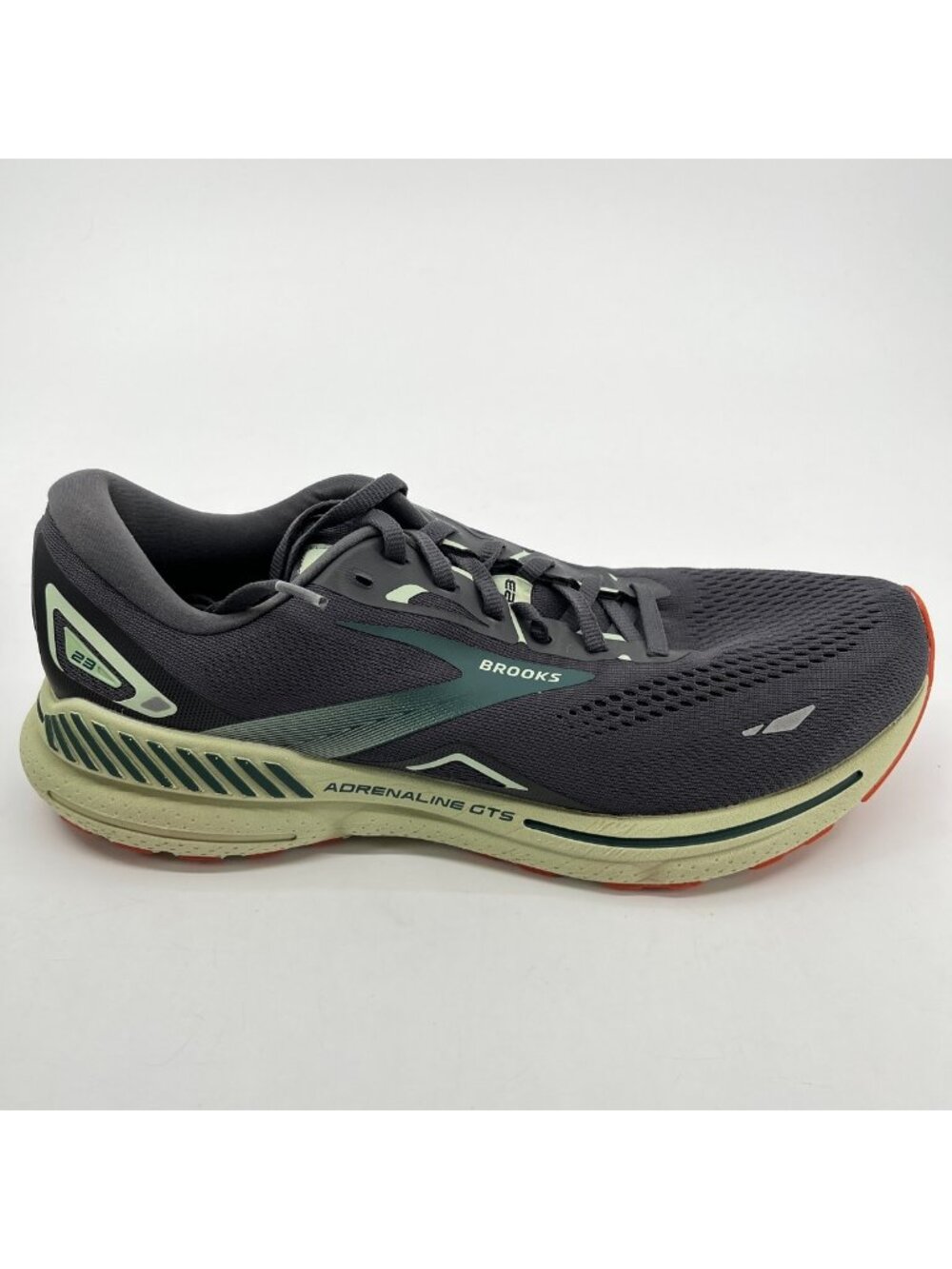 Brooks Adrenaline GTS 23 Mens Size 10.5 Gray Athletic Running Shoes Sneakers